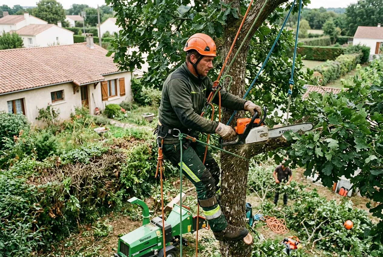 Débroussaillage et remise au propre de terrains à Cholet